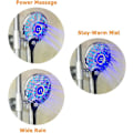 Miniatyrbilde 4 av 5: LED-dusjhode, 3 farger håndholdt LED-dusjhode, temperaturkontroll, 3