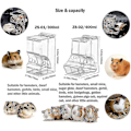 Miniatyrbilde 4 av 5: Hamsterfôrer Smådyr Automatisk Dispenser Kjæledyr Pellets Matbeholder
