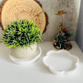 Miniatyrbilde 4 av 4: 2 stk. DIY silikonunderlagsform, silikonformer brett 12,3 cm/4,84 tommer, underlagsform