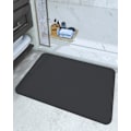 Pikkukuva 1 / 5: Superabsorbentti nopeasti kuivuva kylpyhuonematto, liukumaton Nappa-nahkainen alue matto suihkuun, pesualtaaseen, ammeeseen ja keittiön lattiaan, 16\"x24\" tummanharmaa