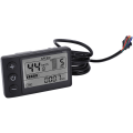 Miniatyrbild 5 av 5: S866 Elektrisk cykeldisplay LCD-mätare 24V 36V 48V Elektrisk scooterkontrollpanel med SM-kontakt