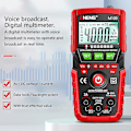 Miniatyrbilde 5 av 5: Digital Voltmeter Ammeter Ohmmeter Multimeter Spenning AC DC Tester Meter（Svart）