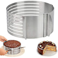 Miniatyrbillede 1 af 5: Mousse-ringe i rustfrit stål, kagecirkler, kageforme, skalering, lagdeling