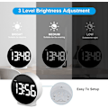 Miniatyrbild 2 av 5: Liten digital väckarklocka LED skrivbord reseelektronisk klocka dubbel alarm snooze