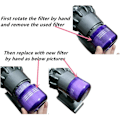 Miniatyrbilde 4 av 5: Dyson V11 støvsugerfilter 1 pakke Hepa filtersett Kompatibel med Dyson V11 Sv14 Cyclone Animal Absolute Total Clean Del # 97001302, Dyson Filter
