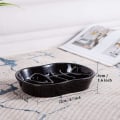 Miniatyrbild 5 av 5: Keramisk hundskål för långsam utfodring, svart
