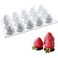 Miniatyrbillede 1 af 5: Køkken silikone bageforme jordbær form til mousse kageform DIY