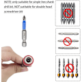 Miniatyrbild 5 av 5: Borrförlängningsbitshållare 4 st - 12' Magnetisk borrskruvmejselbitshållare Bar Chuck Adapter Exten GIft ZMYX