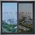 Miniatyrbild 3 av 8: 50*500cm solskyddsfilm, värmeisolerande fönsterfilm toningsdekal, reflekterande insynsskydd fönsterfilm (svart)