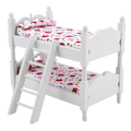 Miniatyrbillede 1 af 5: 1:12 Dukkehus Mini Møbler Børns Soveværelse Model Køjeseng Legetøj (Pink jordbær)