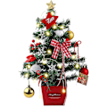 Miniatyrbild 2 av 5: Konstgjord julgran med LED-lampor 45 cm Mini julgran bord