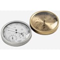 Miniatyrbild 4 av 5: Barometer, väderstation med barometer och termometer, väggtyp 3 i 1 analog väderstation, för inomhus- och utomhusbruk upp till 128MM guld