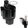 Miniatyrbillede 1 af 5: Bilkopholder Udvider Adapter Med Telefonholder (justerbar), Dobbelt Bilkopholder Organizer Passer Til 2,5\"-3,8\" Diameter 18-40 Oz Flasker, Krus, Stor