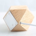 Miniatyrbillede 3 af 4: 2 stk. Lille bordlampe Sengebordslampe med diamant træbase ved siden af lampen, E27 60w Perfekt til