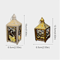 Miniatyrbild 4 av 4: Ramadan Lykta LED Hängande Lyktor Ramadan Dekoration Ljus Semesterbelysning Smidesjärn Nattljus S