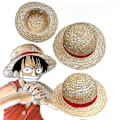 Miniatyrbillede 1 af 3: One Piece Luffy Cosplay Halmhat（35cm）