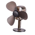 Miniatyrbillede 4 af 4: Vinddrevet lysende lille ventilator styling til motocross ornamenter dele sort