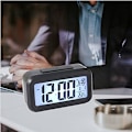Miniatyrbillede 4 af 5: LED Digitalt Vækkeur med Sensorlys til Registrering af Tid og Temperatur Reference, Sort