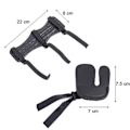 Miniatyrbild 5 av 5: Bågskydd Arm Guard Pilbåge Finger Tab Fingerskydd Set Justerbara Remmar Bågskytte Arm Protector