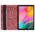 Pikkukuva 4 / 5: Business Style PU Nahkakotelo Samsung Galaxy Tab T510:lle, Automaattinen Herätys-/Unitila, Täydellinen Suoja Folio-Kotelo (Punainen)