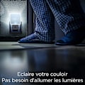 Miniatyrbillede 3 af 4: Integreret LED-nattelys, 2 stk., med automatisk sensor, dag/nat, stikkontakt, mat hvid