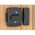 Miniatyrbilde 5 av 5: Svart (BigBathroom låsrotasjon dørhåndtak dør låsebolt, ekstra fast tyverisikring for lås sinklegering og høyre for balkong WC kjæledyrutstyr