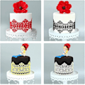 Pikkukuva 3 / 5: Kakun koriste silikonikukkamatto Fondant-kakun muotti Leikkuri Muotit Sugarcraft Kuorrutus