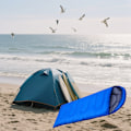Miniatyrbild 1 av 6: Sovsäckar för vuxna, Fyra säsonger - Ultralätt sovsäck för backpacking, Kallt väder och värme, Enkel kuvertformad sovsäck för vuxna, Camping Vandring Royal blue 950G