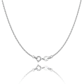 Pikkukuva 1 / 3: 925 Sterling Hopea Kaulakoru Naisten 1,1mm Kaapelketju Kaulakoru