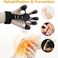 Miniatyrbild 2 av 5: Fingergrepp Patient Hand Strengthener Gitarr Finger Flexion och Extension