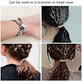 Miniatyrbilde 5 av 5: 24 stk. choker-kjede sett, elastisk, strekkbar choker-sett for jenter, fargerikt