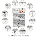 Miniatyrbilde 4 av 5: 24 stk. choker-kjede sett, elastisk, strekkbar choker-sett for jenter, fargerikt