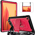 Miniatyrbillede 2 af 5: Shiny Surface Etui til Samsung Tab A7 10,4 Tommer Med Aftagelig Skulderrem, Justerbart Stativ, Opbevaringspose, Fuld Beskyttelse