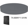 Miniatyrbild 3 av 5: Rund poolskydd pool solskydd 100 UV-resistent spa-skyddsöverdrag 190T för utomhus spa badkar 190 30cm - MODOU