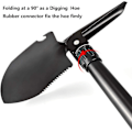 Miniatyrbillede 2 af 4: Flerfunktionel Camping Spade, 41cm, Sort