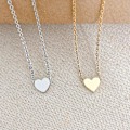 Miniatyrbillede 3 af 5: Hjerte Halskæde Kompatibel Kvinder Guld Farve Kort Kæde Hjerte Vedhæng Choker Halskæde Boho Smykker Gave