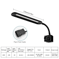 Miniatyrbillede 2 af 5: Led Clip Light 3 tilstande 3h/6h/12h Timing Justerbar lysstyrke Landskabslys til akvarier fisketanke（EU-stik 220V）