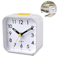 Miniatyrbild 2 av 5: Tyst analog alarm, inget tickande, skonsam väckning, pip
