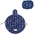 Miniatyrbillede 2 af 2: Stor Kosmetisk Taske - Lazy Toiletry Bag - Tilfældig Bærbar Rejse Vandtæt Magisk Kosmetik Opbevaringspose Perfekt Til Kvinder Piger (Mørkeblå Flamingo)