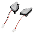 Pikkukuva 2 / 5: 2x 6500k Valkoinen Led-Valo Peilin Alapuolelle Lätäkkölamppu Skoda Octavia Mk3 5e 2012-2017 Superb 2（Musta）