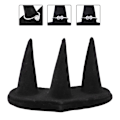 Miniatyrbillede 3 af 5: Sort Finger Display Ring Holder Showcase Stand Smykker Ringe Organizer (3 Fingre)