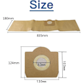 Miniatyrbilde 2 av 5: Karcher Wd3 støvsugerpose, sett med 5 rette støvsugerposer for Karcher Wd3, Wd 3 Premium, Wd3200, Wd3500p, A2204, A2204, A2534, Se4001