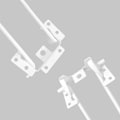 Miniatyrbild 4 av 5: Fällbara bordsben 4-pack Fällbara hårnålsbordsben 52 cm höjd Vit Högbelastning Lätt att installera Fällbart soffbord Ben