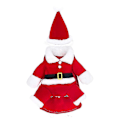 Miniatyrbillede 1 af 5: Santa hund og kattekostume, jule kæledyrstøj, jule kæledyrstøj med julemandshat（S）