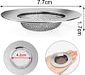 Miniatyrbilde 2 av 5: Filter i rustfritt stål, sett med to (7,7 cm)