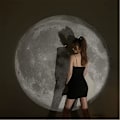 Miniatyrbillede 3 af 5: Måne Jord Projektion LED Lampe, 3D Jord Solnedgang Lampe Måne Projektor, 360 Roterende LED Tiktok Fotografering