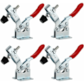 Miniatyrbild 1 av 5: 4 st snabblåsningsklämmor horisontella snabblåsningsklämmor GH-201-B snabblåsningsklämma kapacitet 90 kg 198 lbs horisontell snabblåsningsklämma snabblåsningsklämma