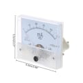 Miniatyrbild 5 av 5: 2,5 noggrannhet analog ström panelmätare amperemeter pekare typ ström testare (30A)
