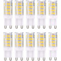 Miniatyrbild 1 av 5: G9 LED-lampor, varmvit 3000K 5W G9 LED-lampa motsvarande 40W halogenlampor 420 lumen icke-dimmbar 10-pack