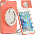 Miniatyrbillede 1 af 5: Nyt Etui Til Ipad Mini 1/2/3 Med Roterende Stativ, Stødsikkert, Kamerabeskyttelse（Korallorange）